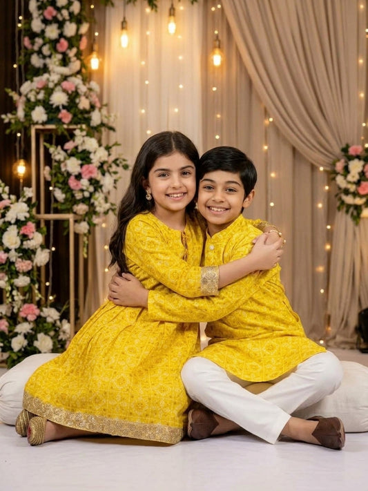 Brother & Sister Matching Outfits – Ethnic Cotton Wear