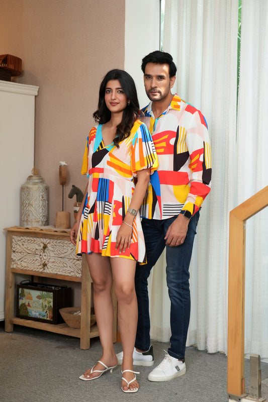 Couple Matching Outfit – Shirt & Dress Combo for Long Weekend Getaways