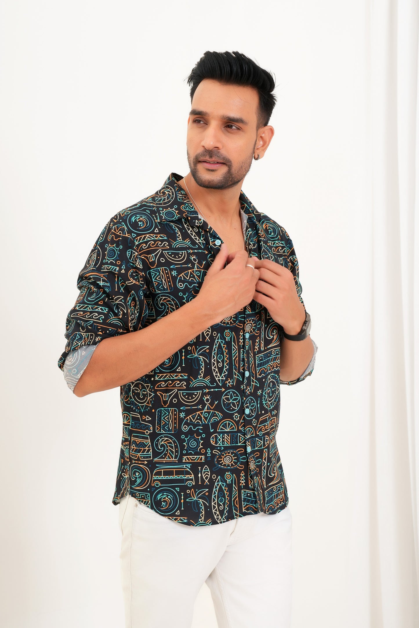 Men’s Full Sleeve Printed Shirt – Everyday Style