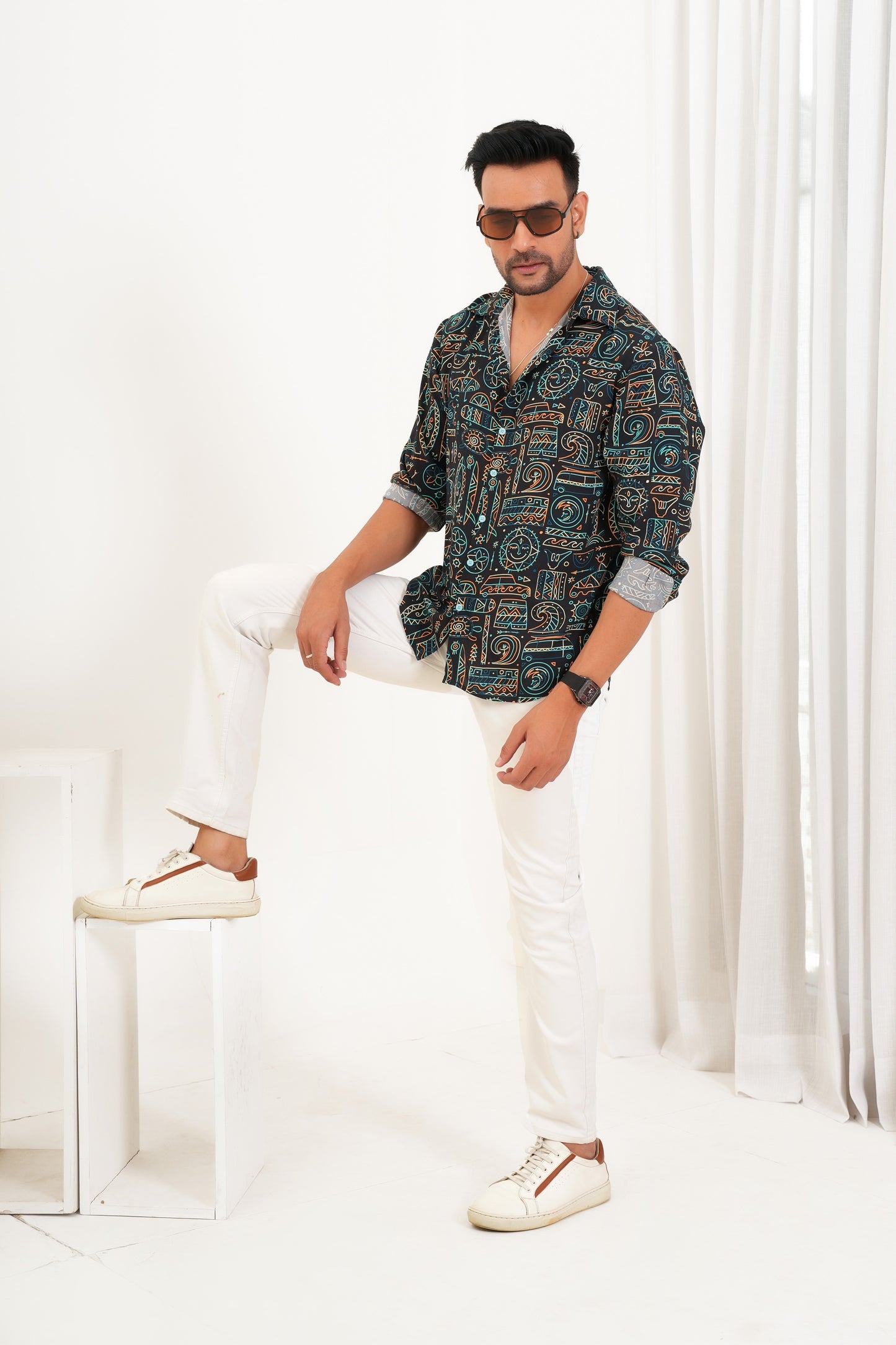 Men’s Full Sleeve Printed Shirt – Everyday Style