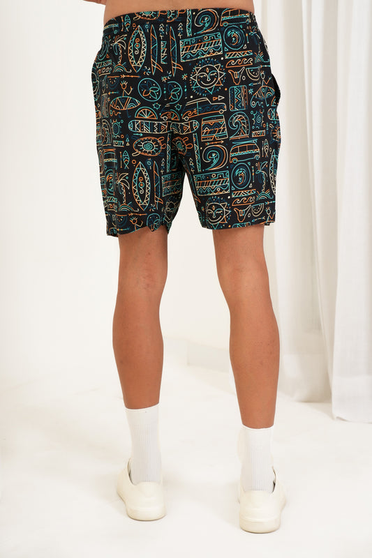 Men’s Printed Shorts – Relaxed Funky Bottomwear