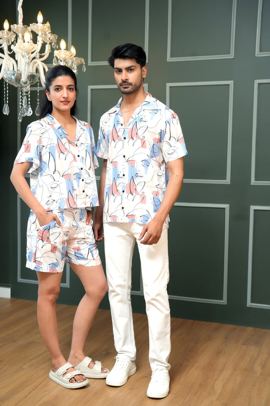 Premium Couple Matching Outfits – Tropical Vacation Essentials