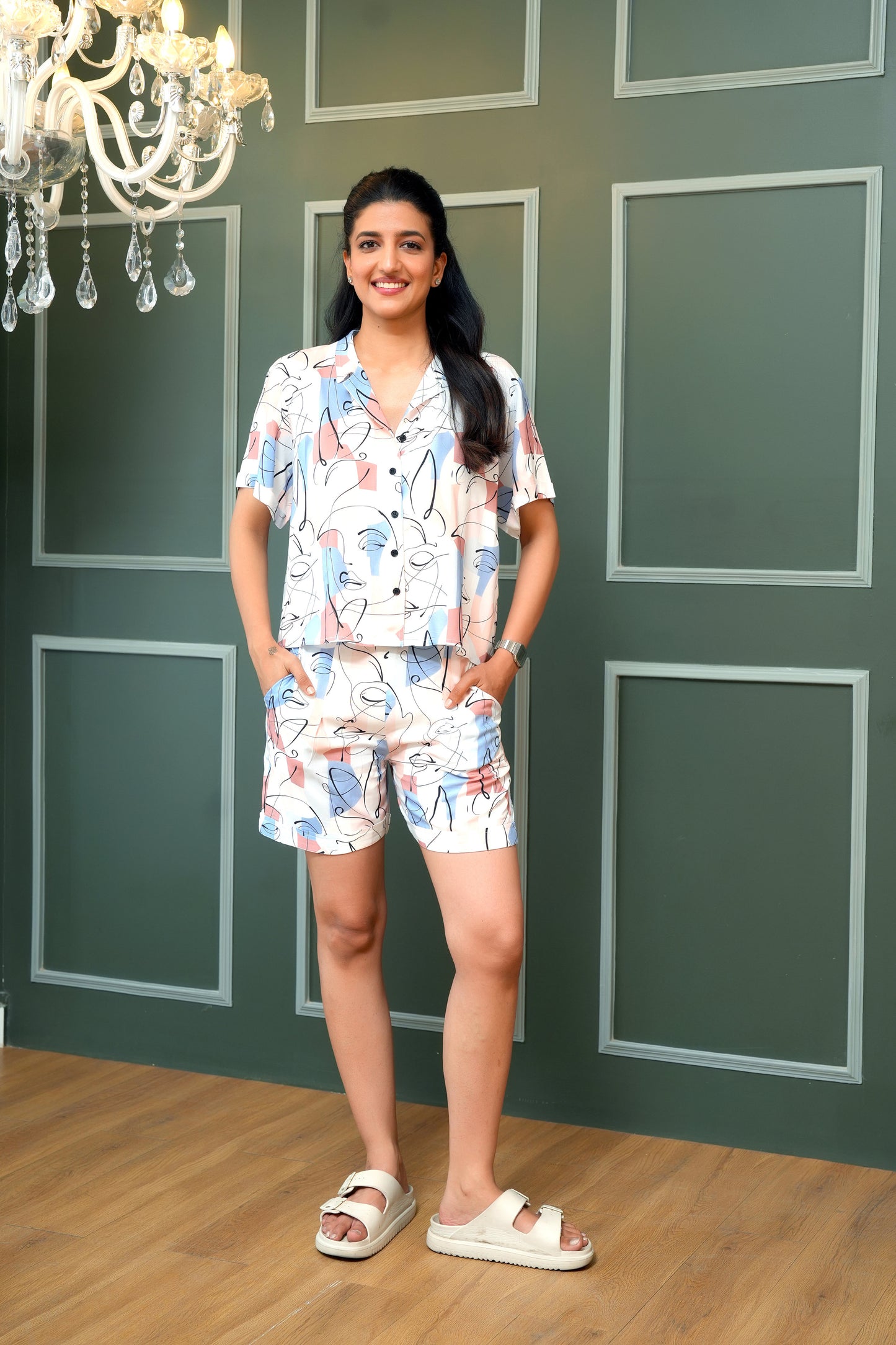 Women’s Tropical Print Co-Ord Set – Stylish Summer Resort Wear