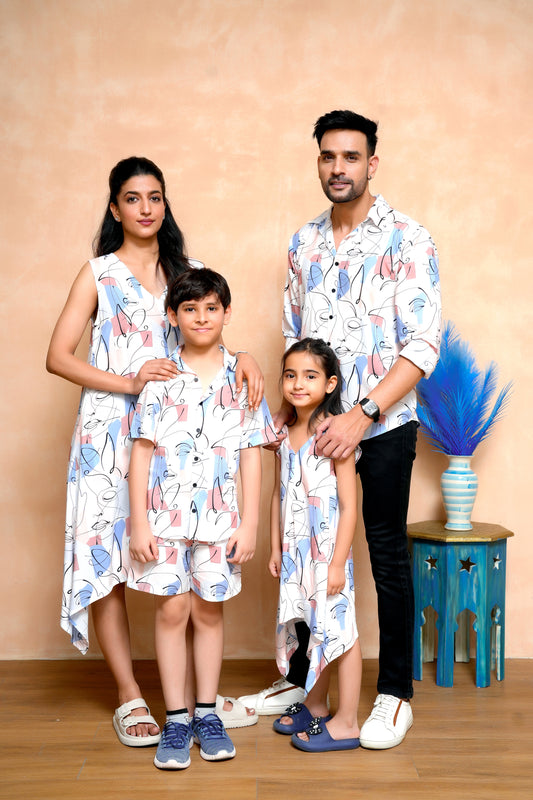 Family Matching Outfits – Summer Tropical Vacation Co-Ord Set