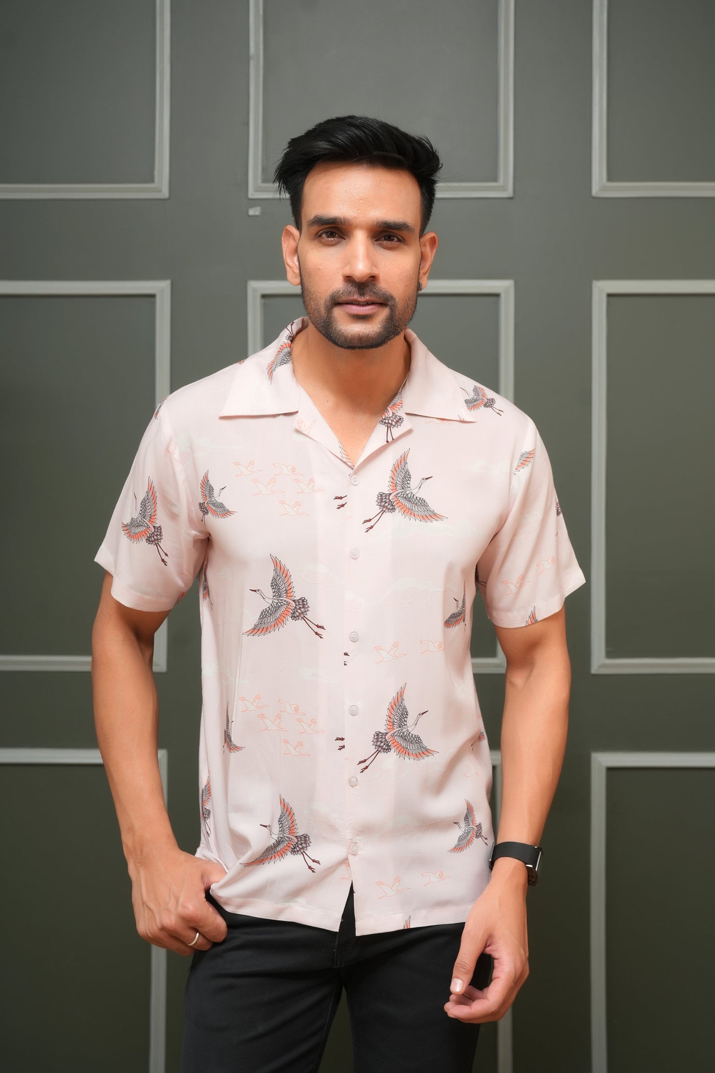 Men's Short Sleeve Cabana Shirt – Lightweight Tropical Outfit