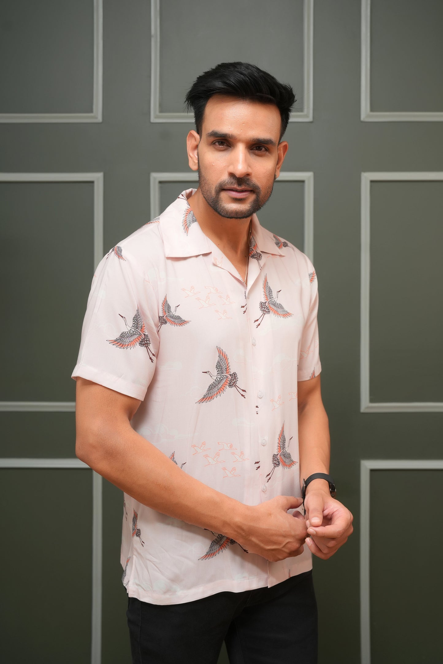 Men's Short Sleeve Cabana Shirt – Lightweight Tropical Outfit