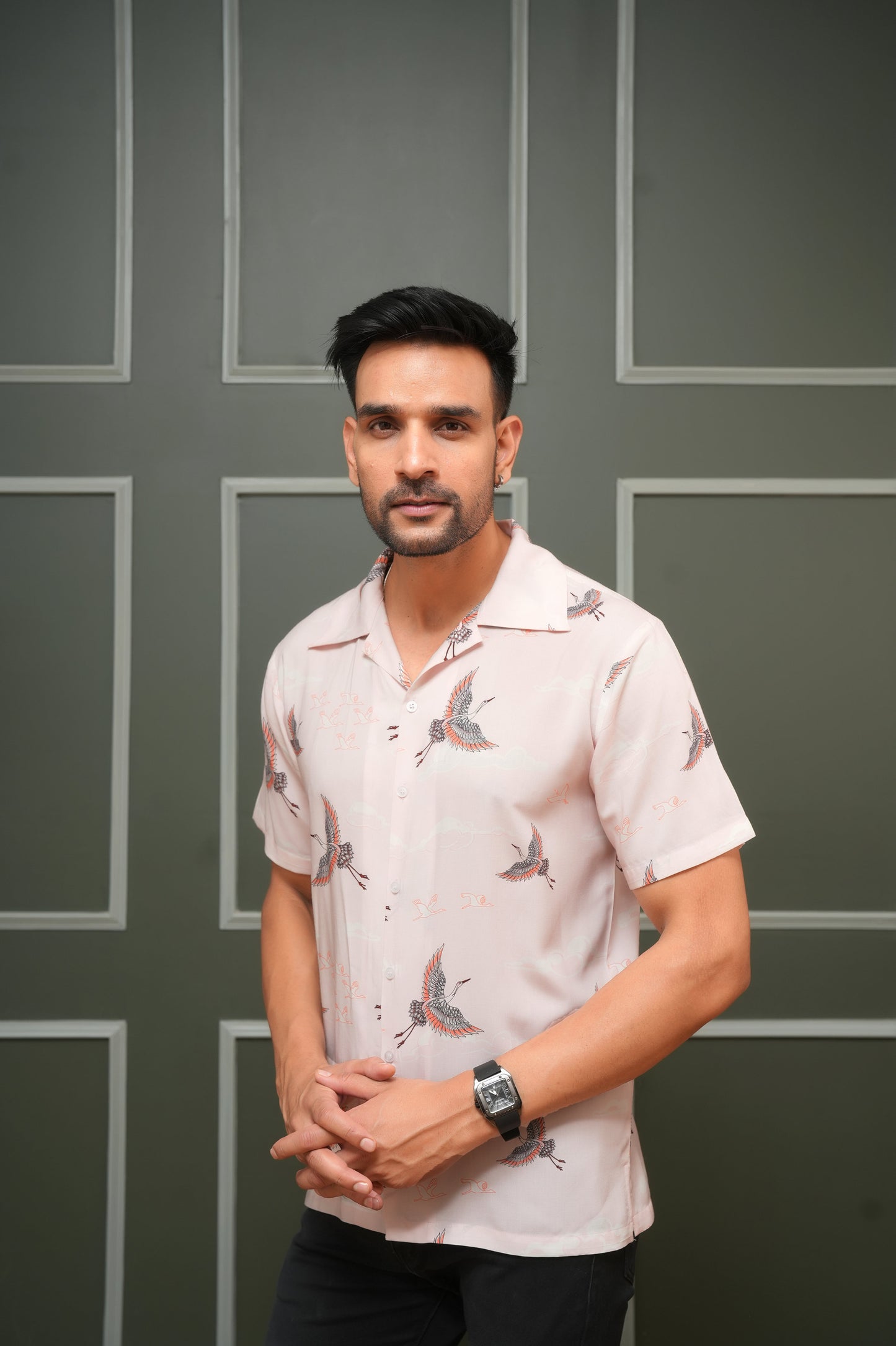 Men's Short Sleeve Cabana Shirt – Lightweight Tropical Outfit