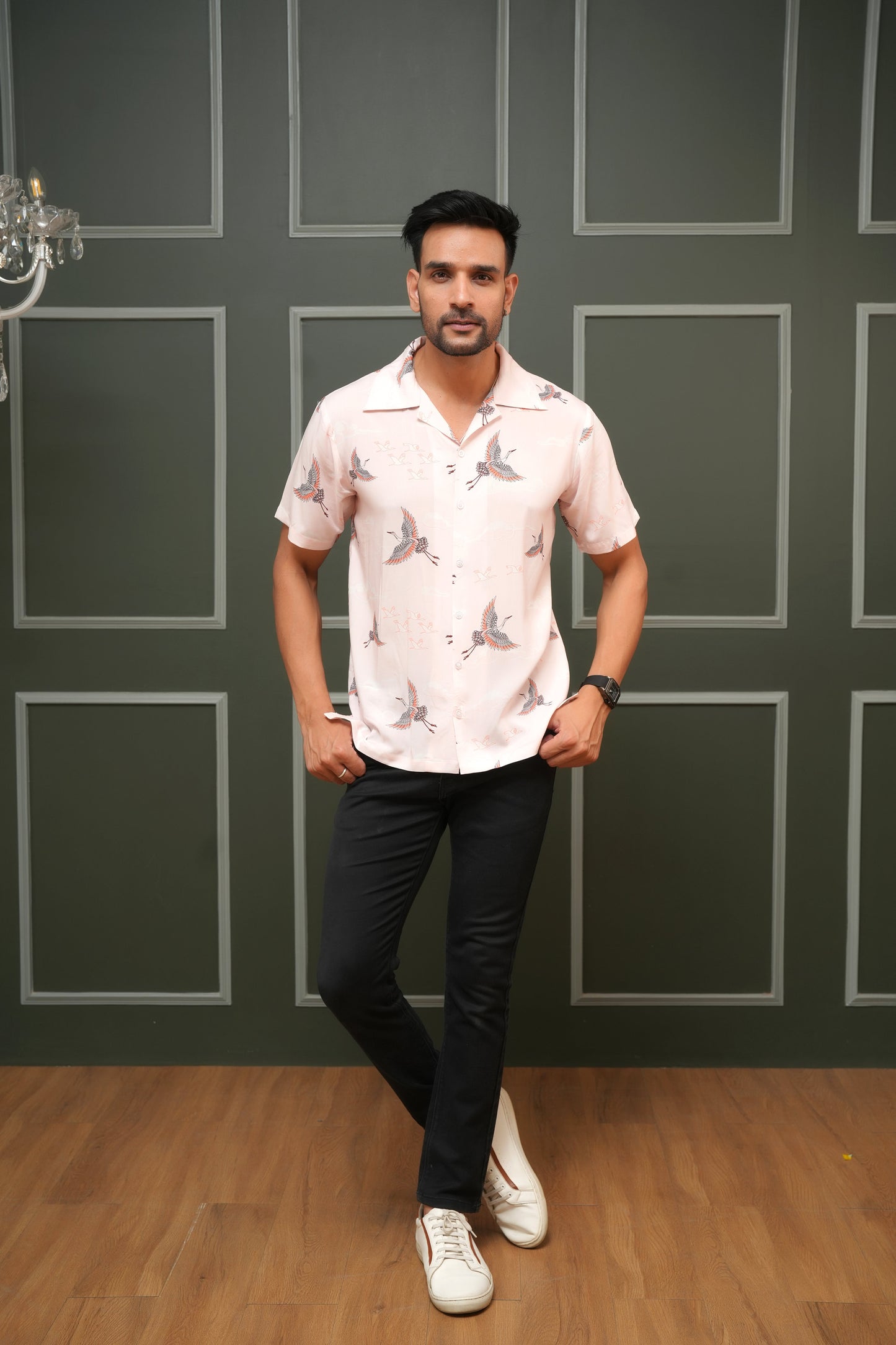 Men's Short Sleeve Cabana Shirt – Lightweight Tropical Outfit
