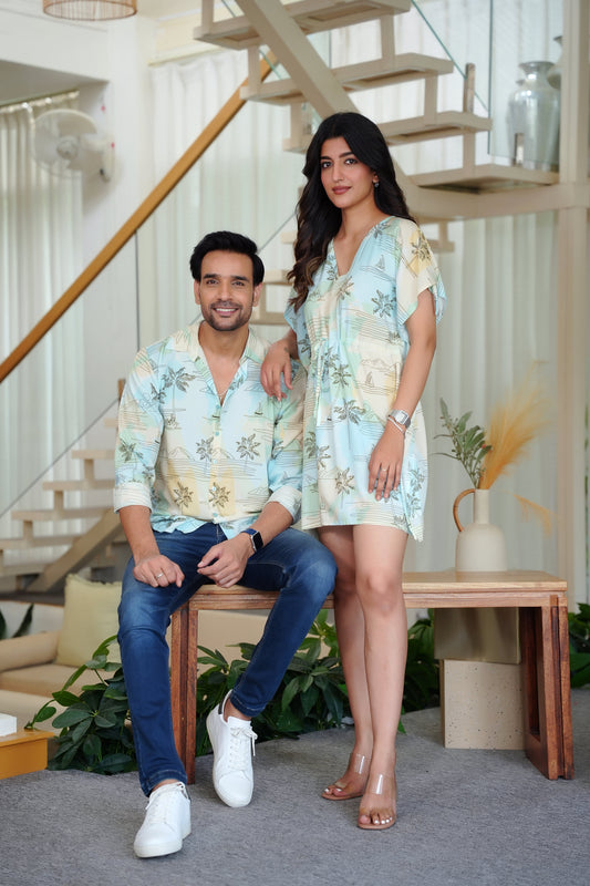 Couple Matching Summer Dress Set – Perfect for Pre-Wedding Shoots