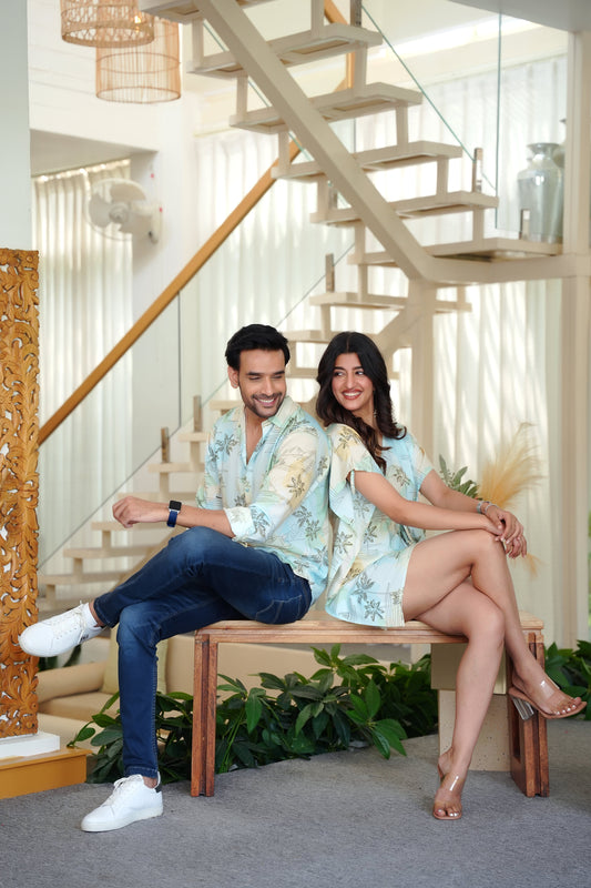 Couple Matching Summer Dress Set – Perfect for Pre-Wedding Shoots