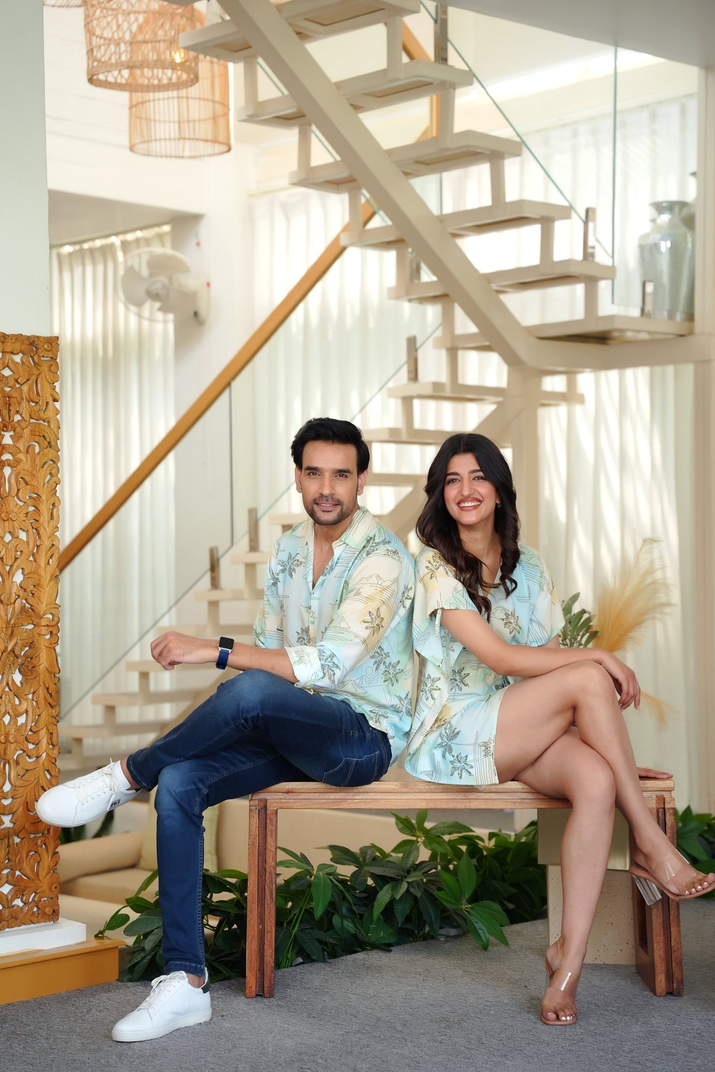 Couple Matching Summer Dress Set – Perfect for Pre-Wedding Shoots