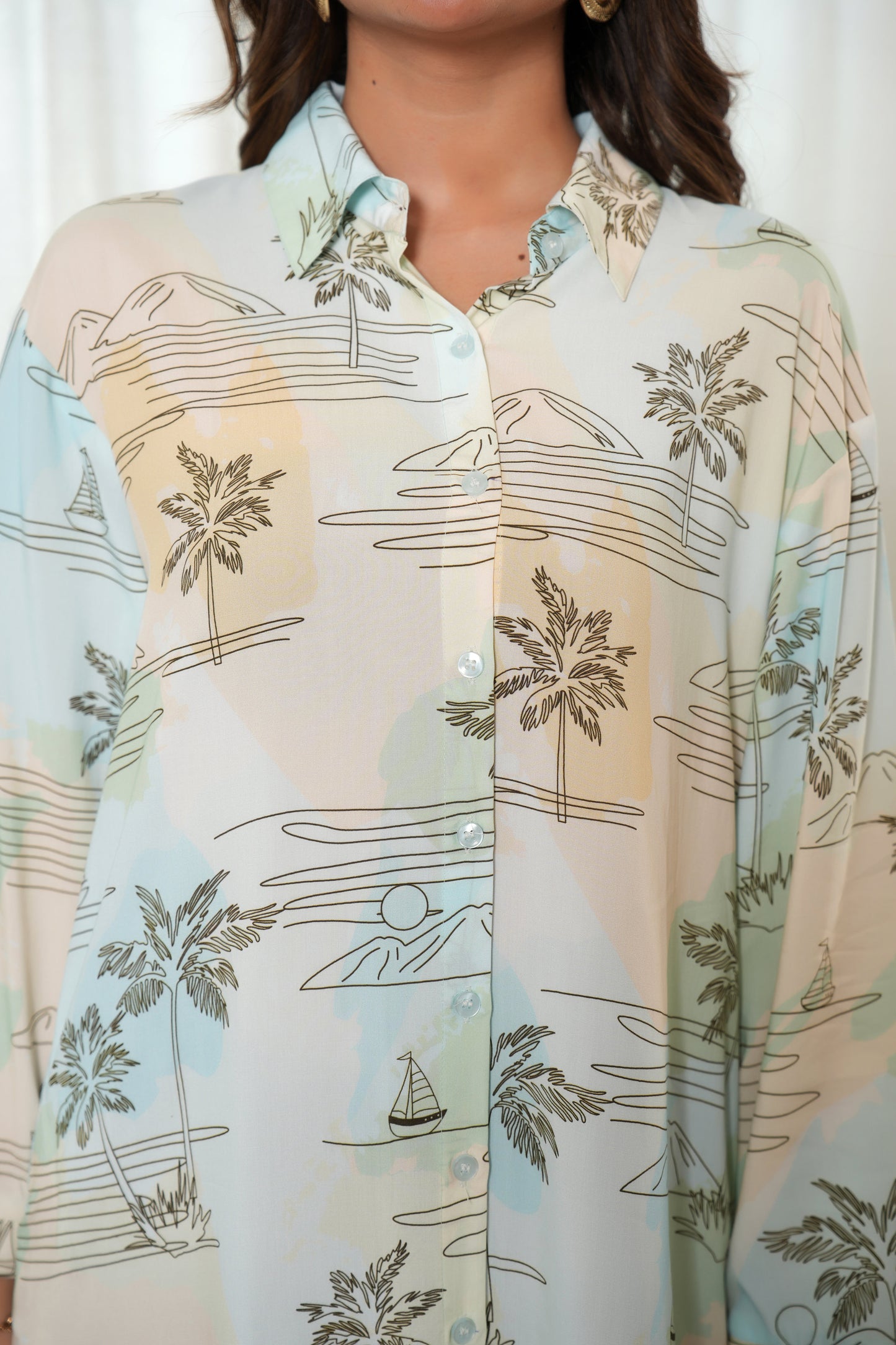 Women’s Long Shirt Dress – Chic Beach Resort Wear