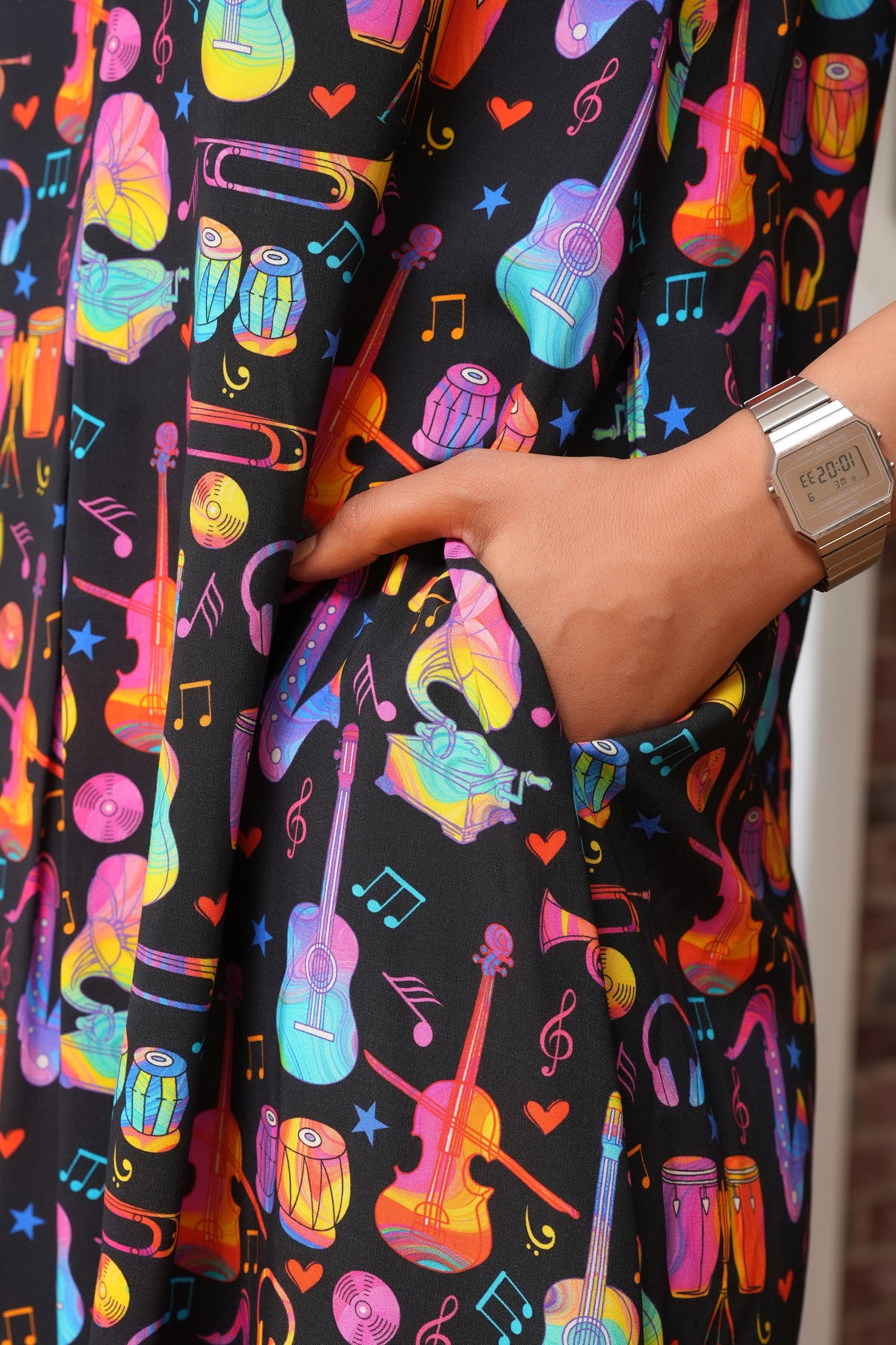 Girls’ Printed Midi Dress – Resortwear Style