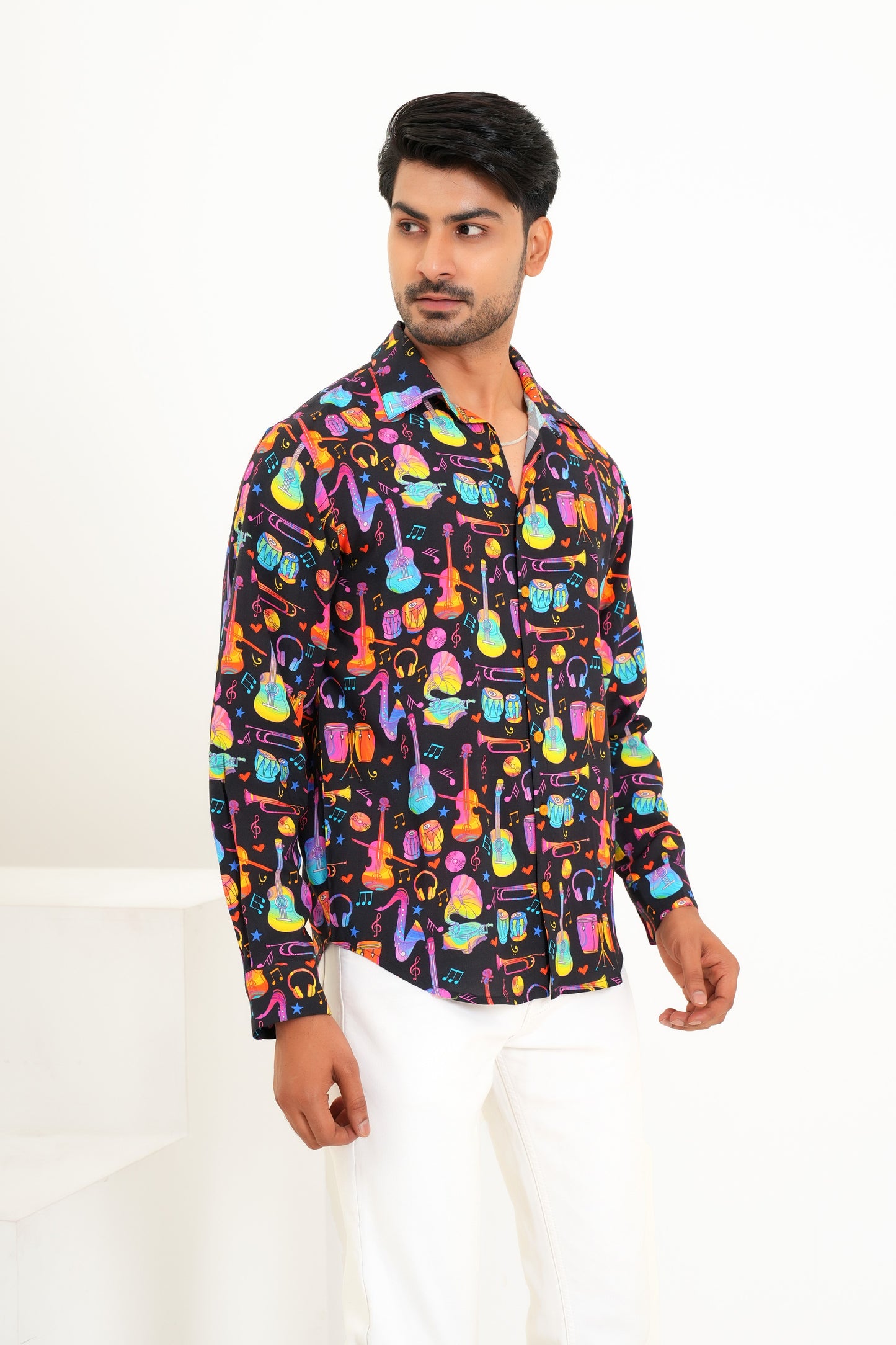 Men’S Full Sleeve Printed Shirt – Everyday Style