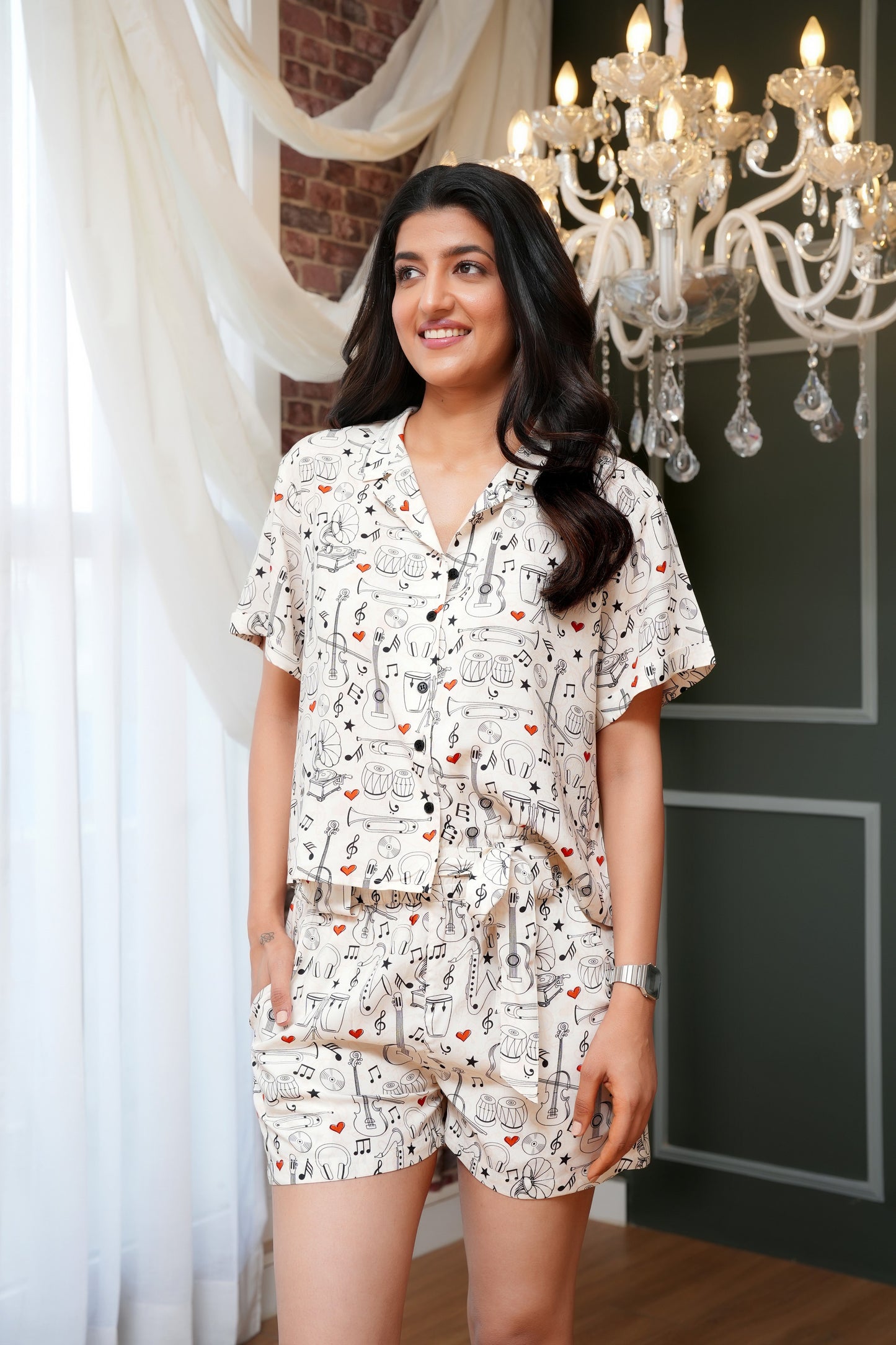 Women’S Matching Co-Ord Set – Funky Printed Resortwear