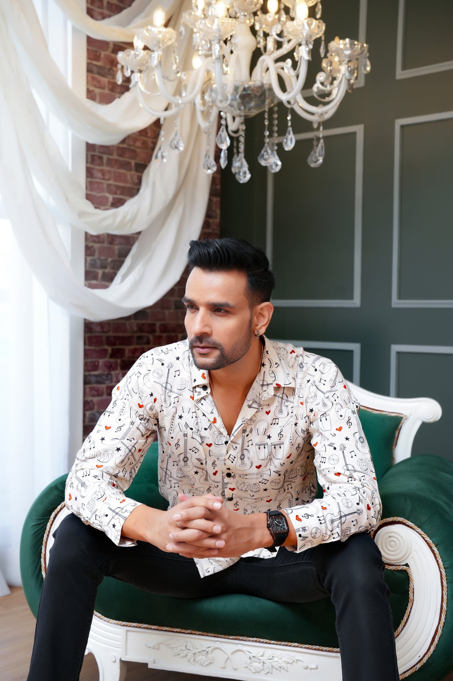 Men’S Printed Shirt – Full Sleeve Casual Wear For Travel & Vacations