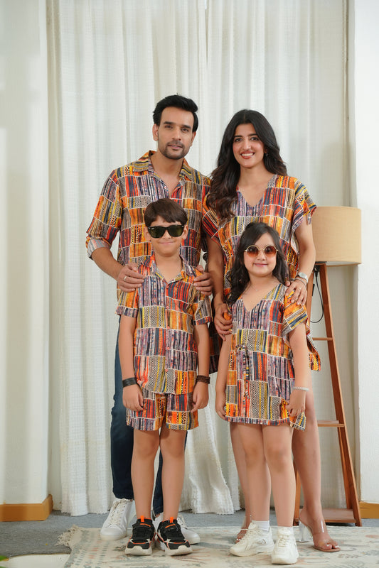 Family Matching Outfit Set – Beach Vacation and Birthday Wear