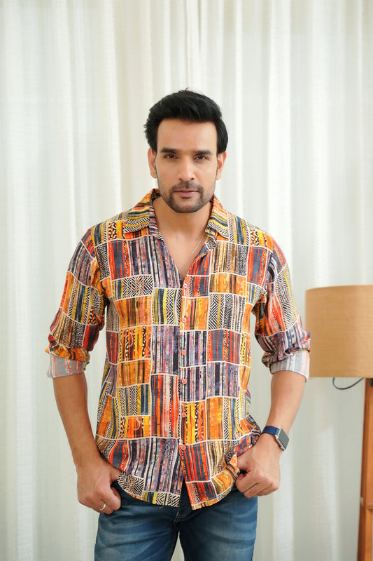 Mens Full Sleeve Resort Shirt – Vacation and Dinner Wear