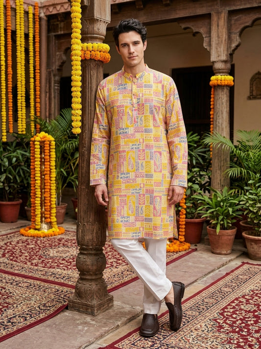 Men’s Cotton Kurta – Traditional Festive Wear