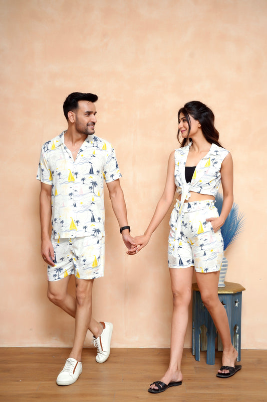 Couple Twinning Outfits – Lightweight Tropical Cruise Wear
