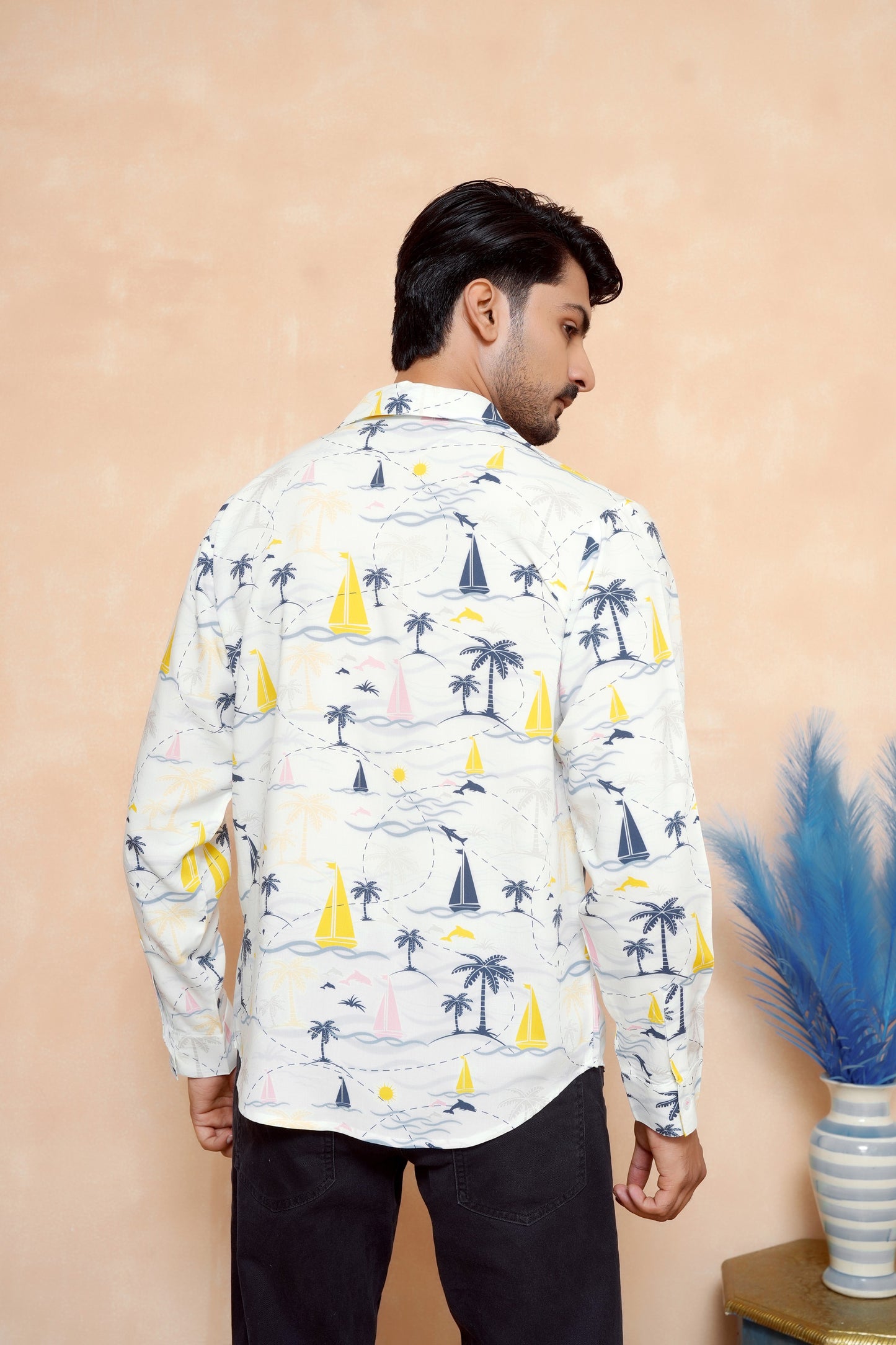 Men’s Full Sleeve Tropical Shirt – Cruise & Resort Viscose Wear