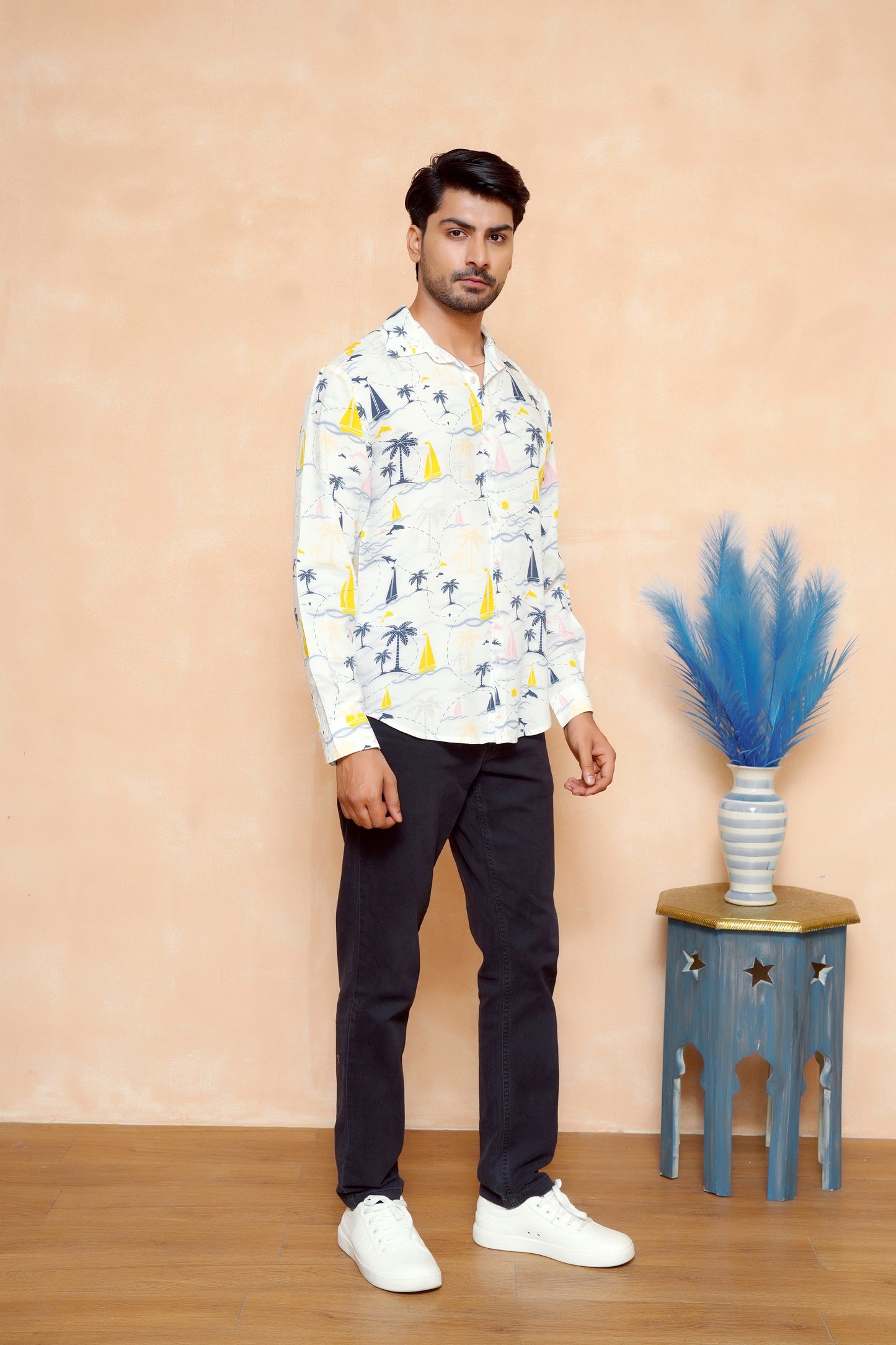 Men’s Full Sleeve Tropical Shirt – Cruise & Resort Viscose Wear