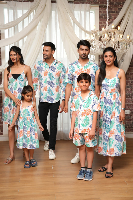 Group Matching Sets – Tropical Twinning Looks for Celebrations