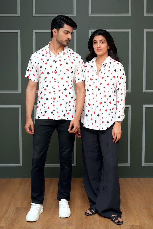 Couple Printed Co-ord Set – Stylish Resortwear