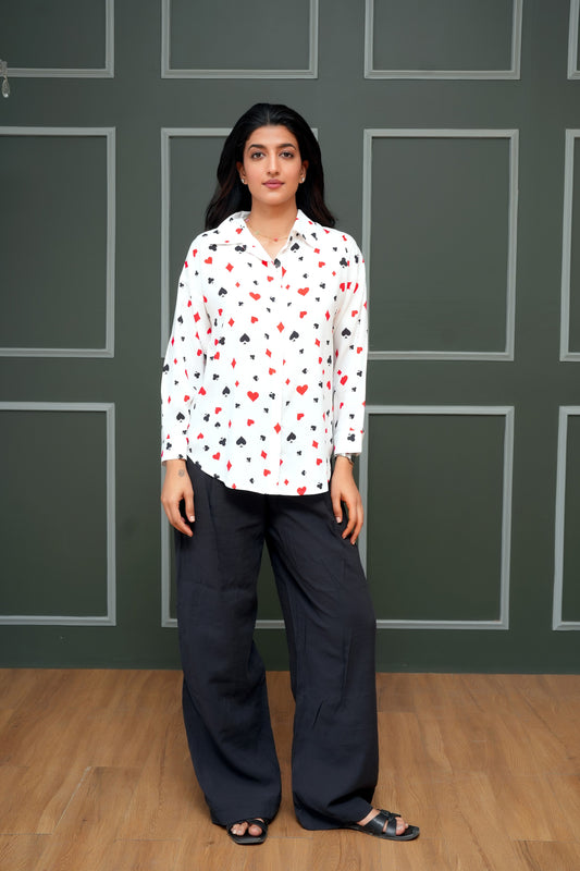 Women’s Shirt Full Sleeve – Printed, Resort Casual