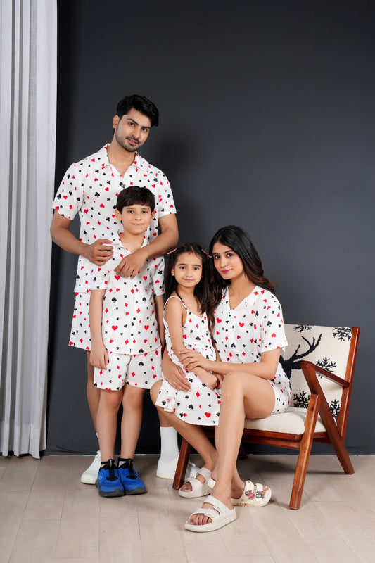 Family Matching Combo – Printed Resort Outfits