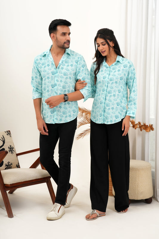 His & Her Coordinated Outfits – Printed Resort Matching Set