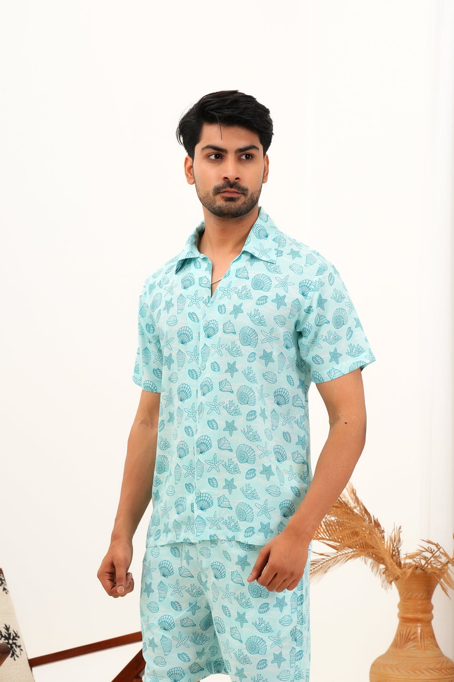 Men’s Cabana Shirt – Tropical Short Sleeve Vacation Shirt