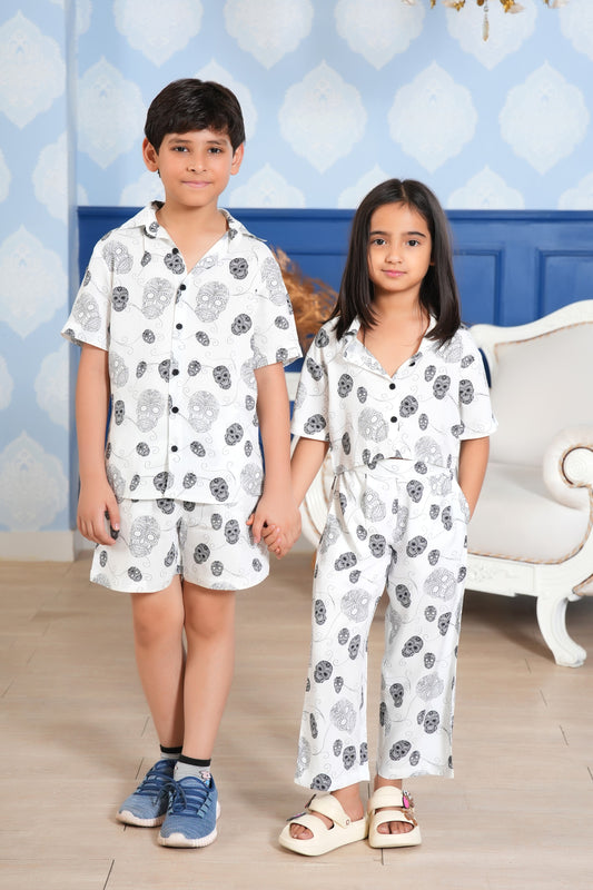 Twinning Kids' Matching Outfits – Tropical Play & Travel Set