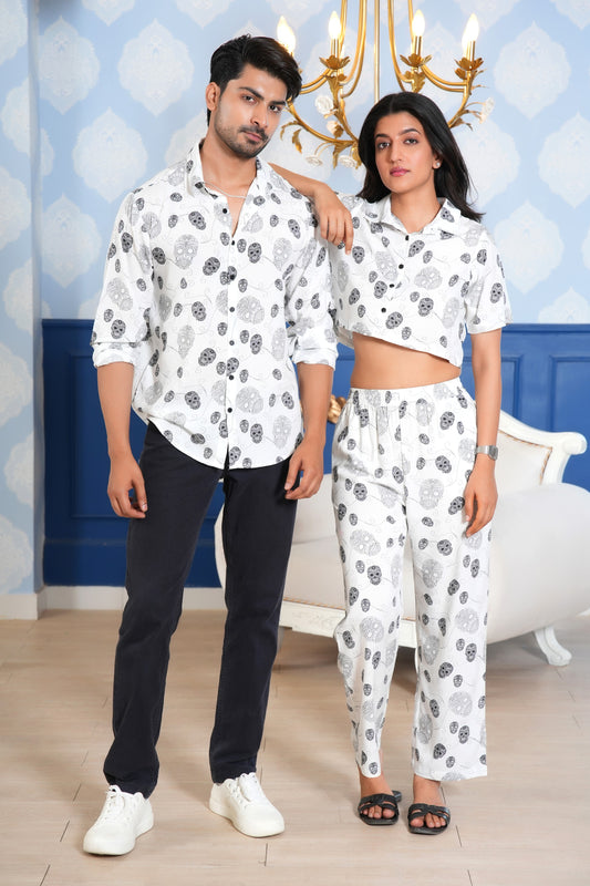 Couples' Printed Matching Vacation Sets – Lightweight Tropical Wear