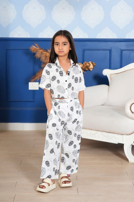 Girls' Tropical Co-Ord Set – Matching Summer Outfit for Holidays