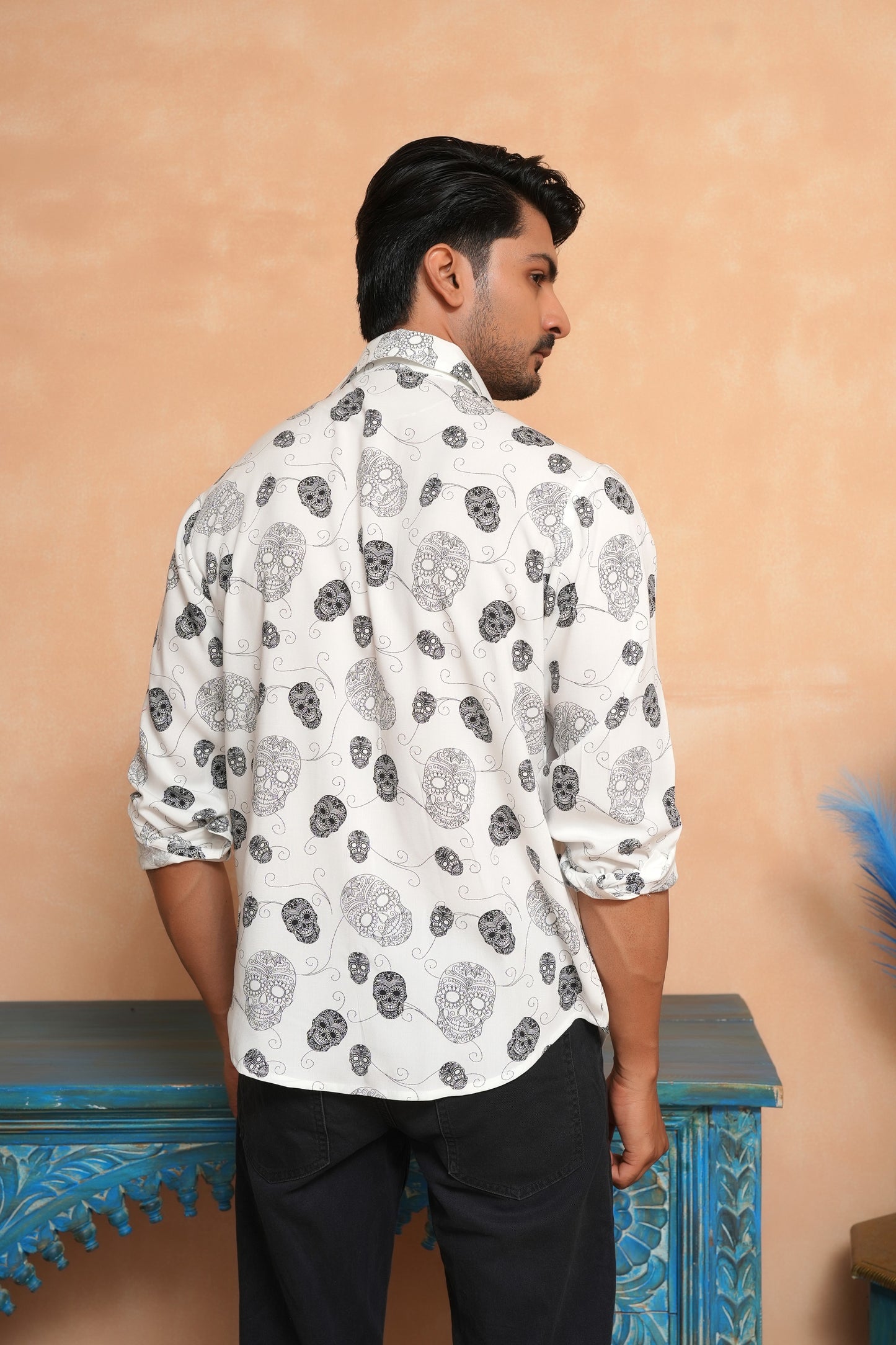 Men’s Full Sleeve Viscose Shirt – Smart & Breathable Beachwear