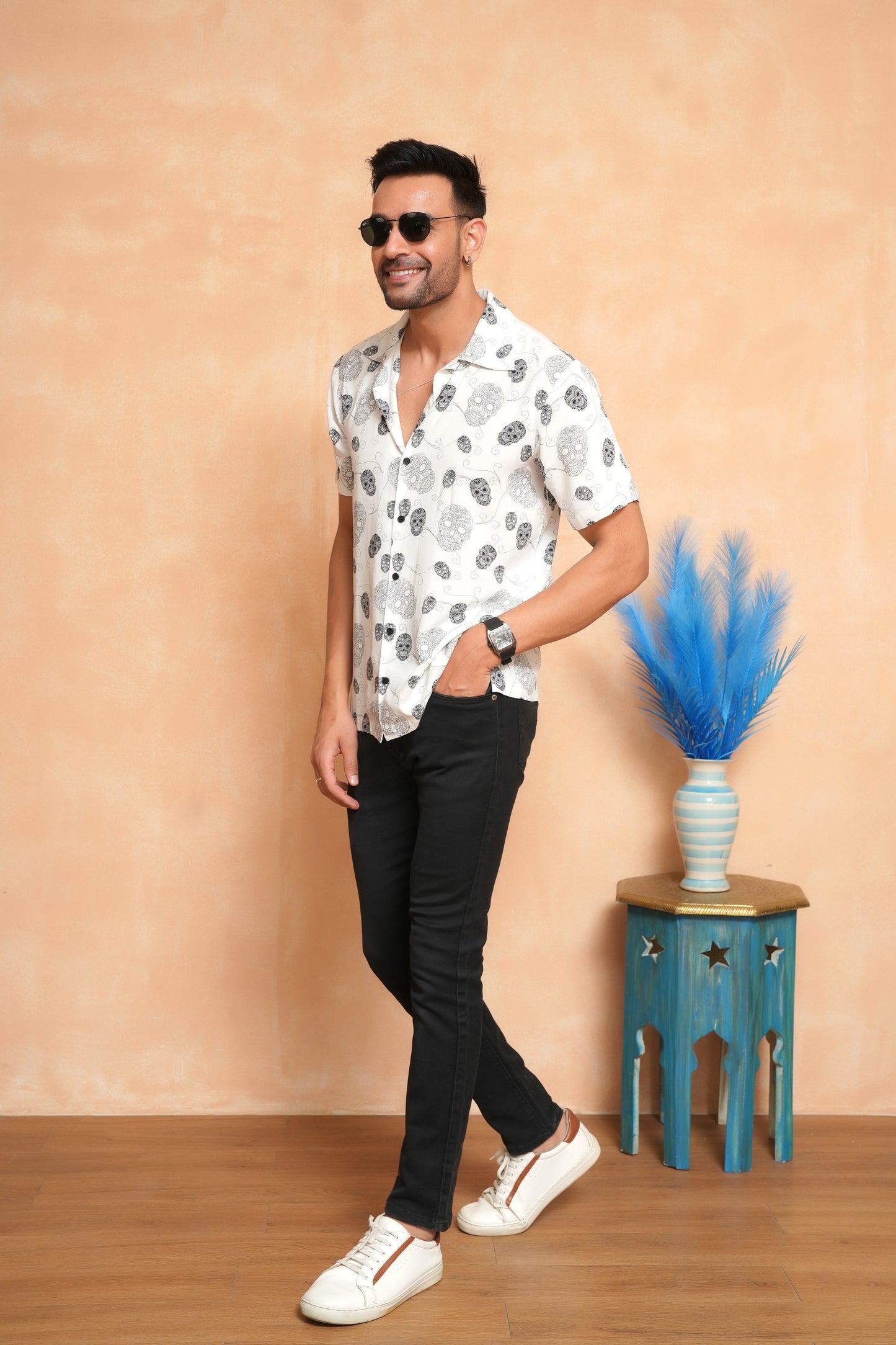 Men’s Tropical Cabana Shirt – Short Sleeve Summer Staple