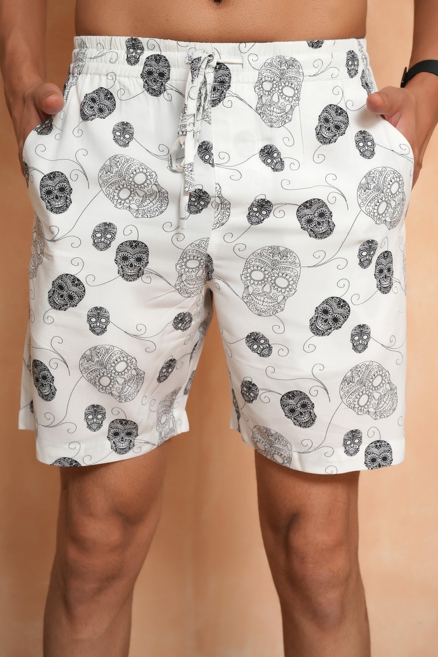 Men’s Printed Tropical Shorts – Lightweight Cruise Wear