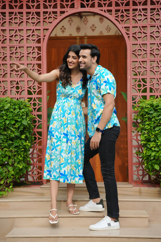 Couple Matching Dress Set – Vacation Dinner and Getaway Outfit