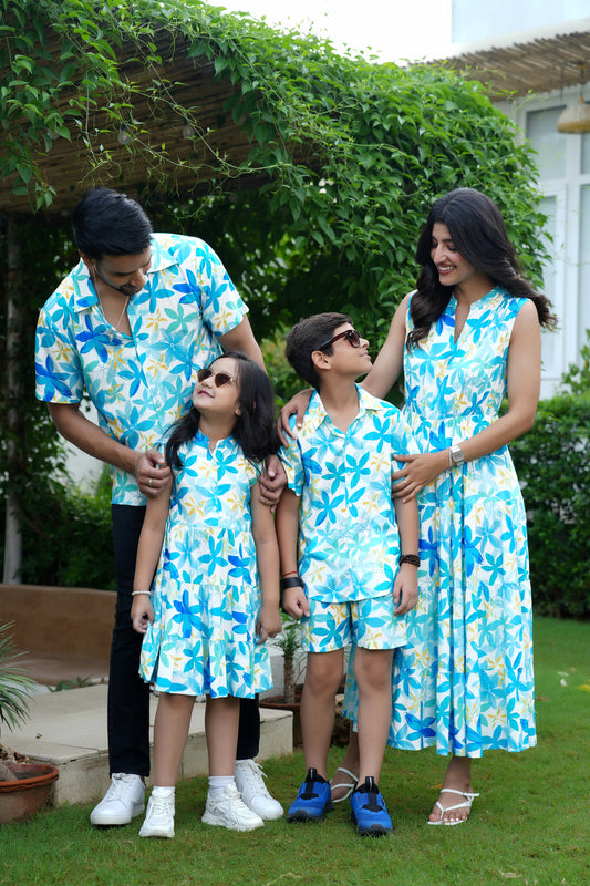 Family Matching Outfit Set – Beach Vacation Wear