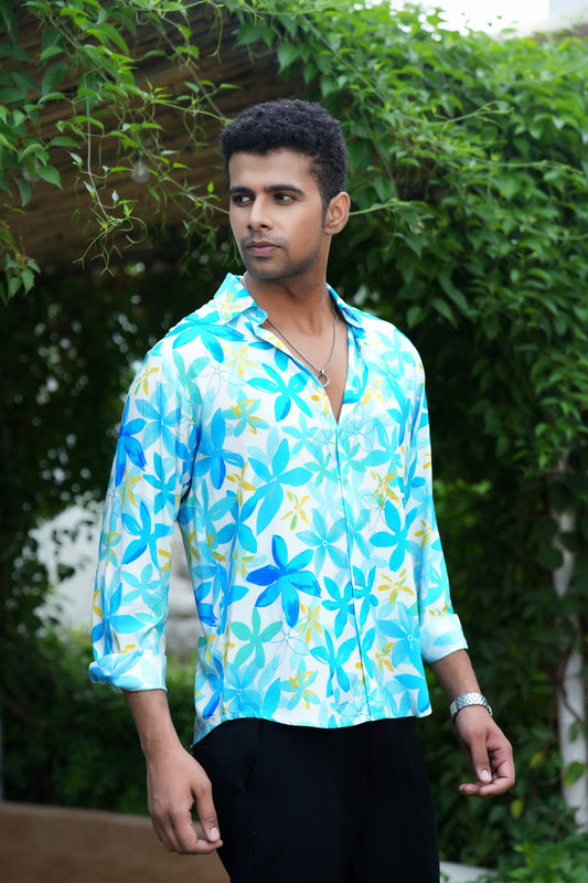 Mens Full Sleeve Resort Shirt – Vacation and Party Wear