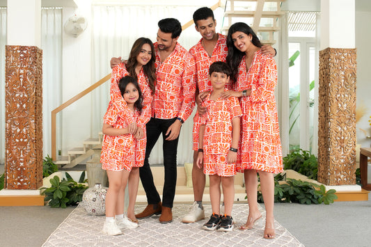 Group Matching Outfits – Coordinated Tropical Resort Wear for Friends & Family