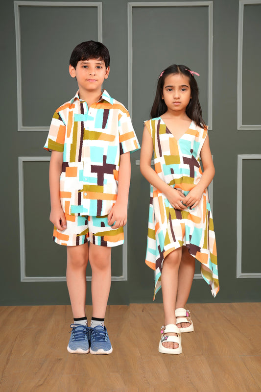 Kids' Matching Outfits for Brother & Sister – Tropical Vacation Wear