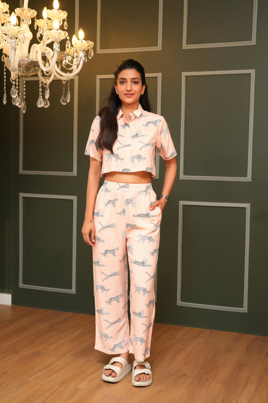 Stylish Resort Co-Ord Set for Women – Breathable Tropical Outfit