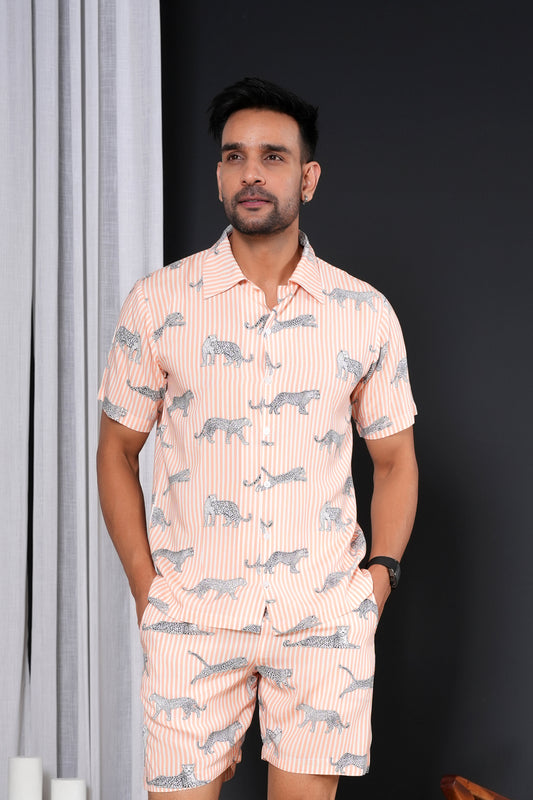 Short Sleeve Printed Shirt for Men – Summer Holiday Staple
