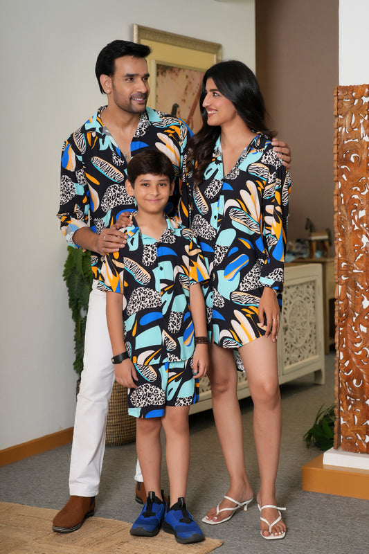 Family Matching Outfit Set – Beach Vacation Wear