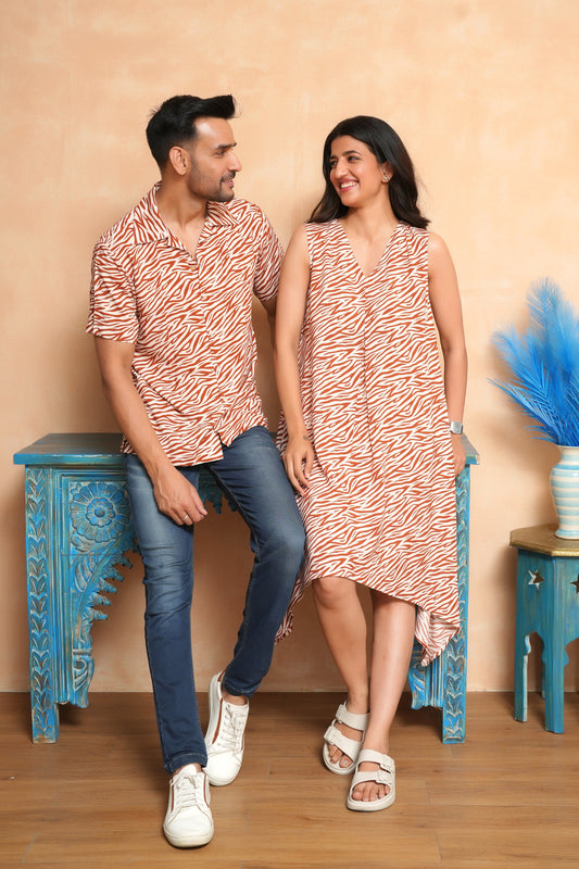 Couples’ Resort Matching Outfits – Stylish Beach Holiday Look