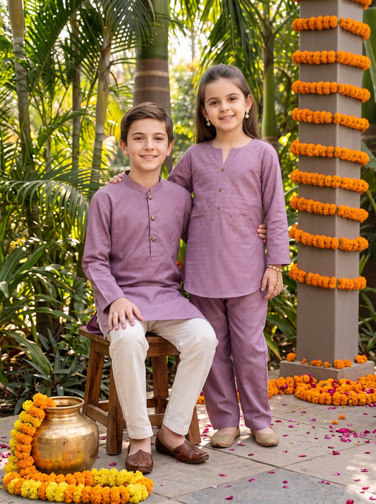 Brother & Sister Matching Outfits – Cotton Ethnic Wear