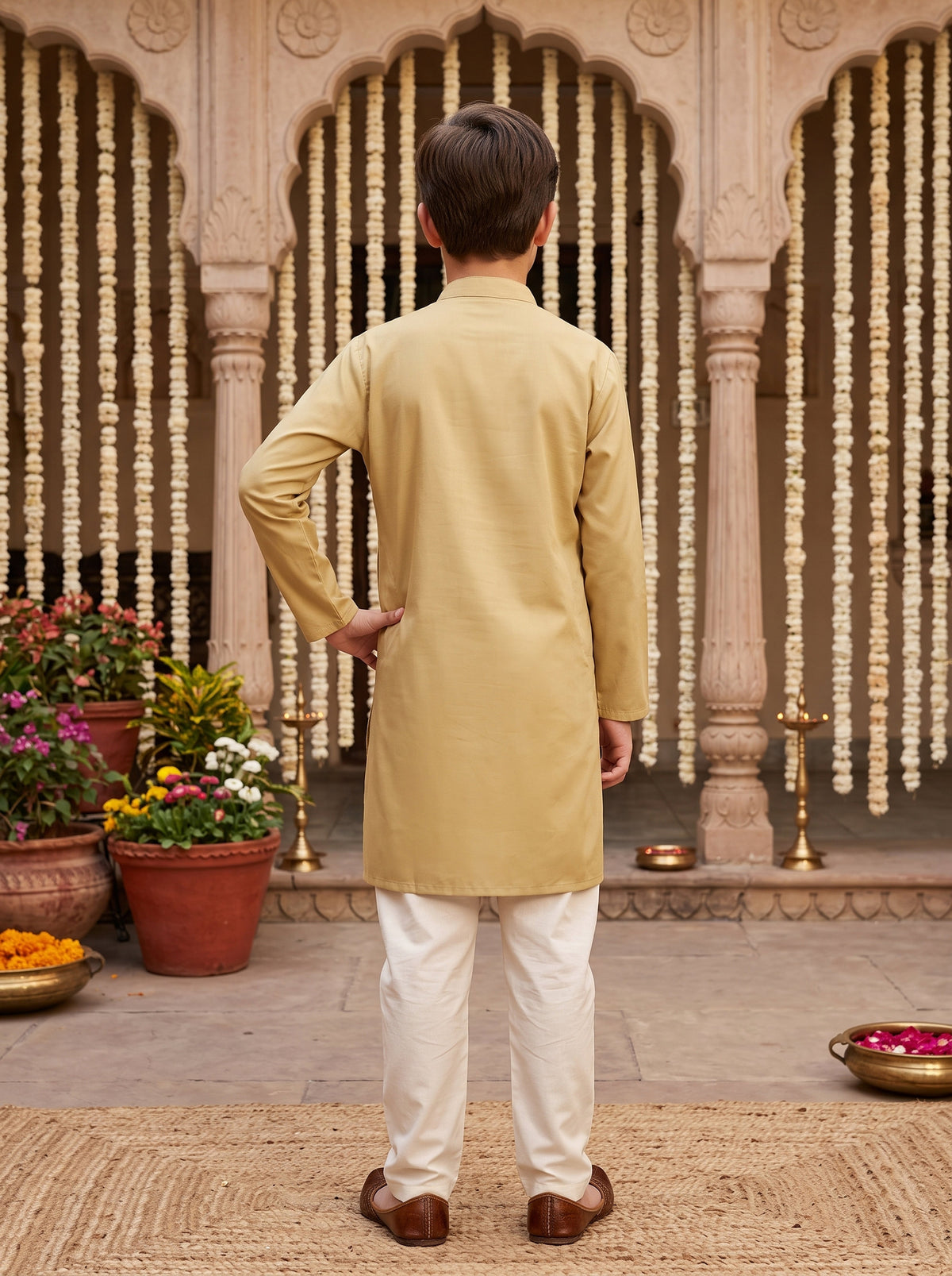 Boys Cotton Kurta Pajama Set – Festive Wear