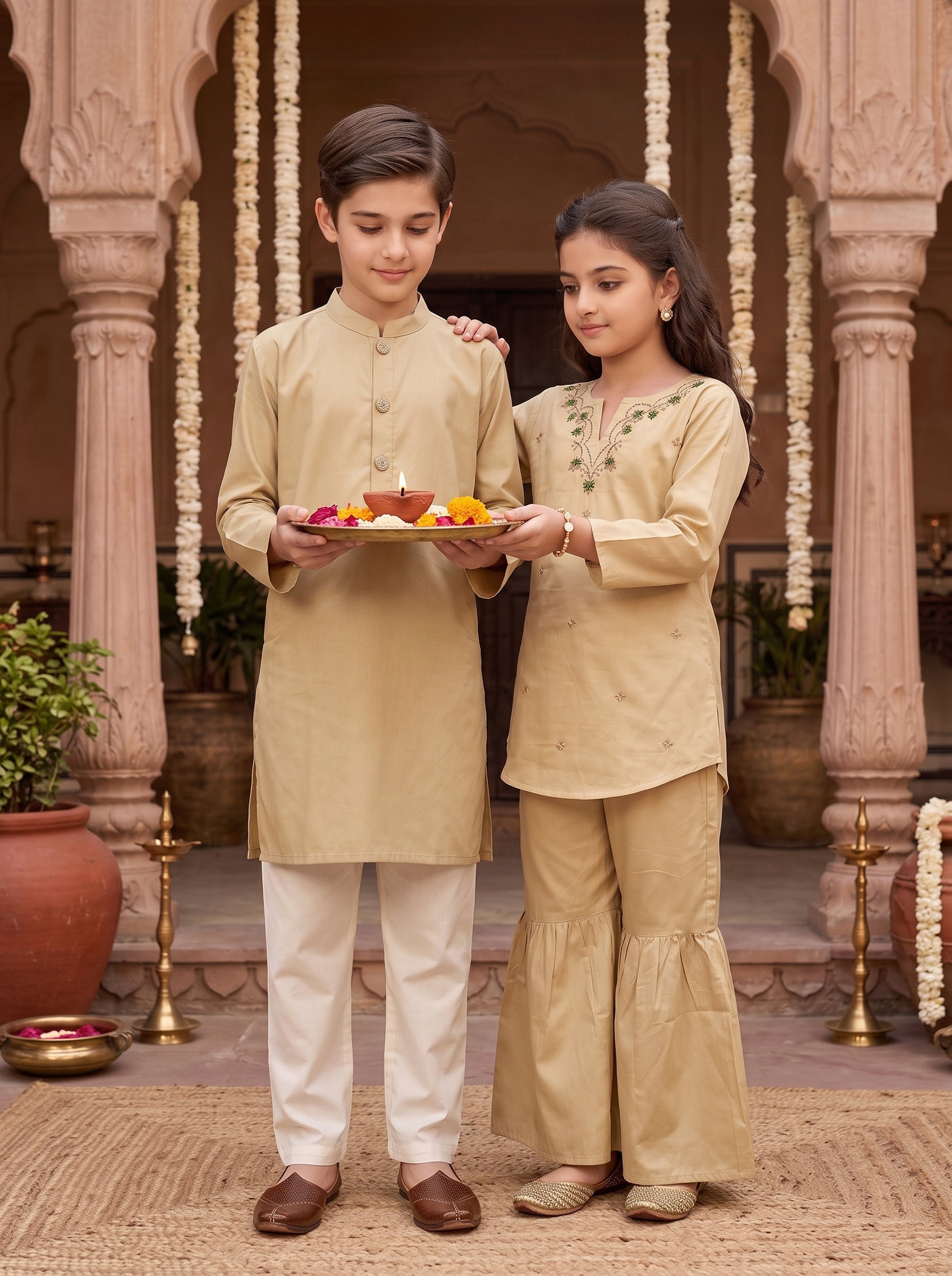Brother & Sister Matching Outfits – Cotton Ethnic Wear
